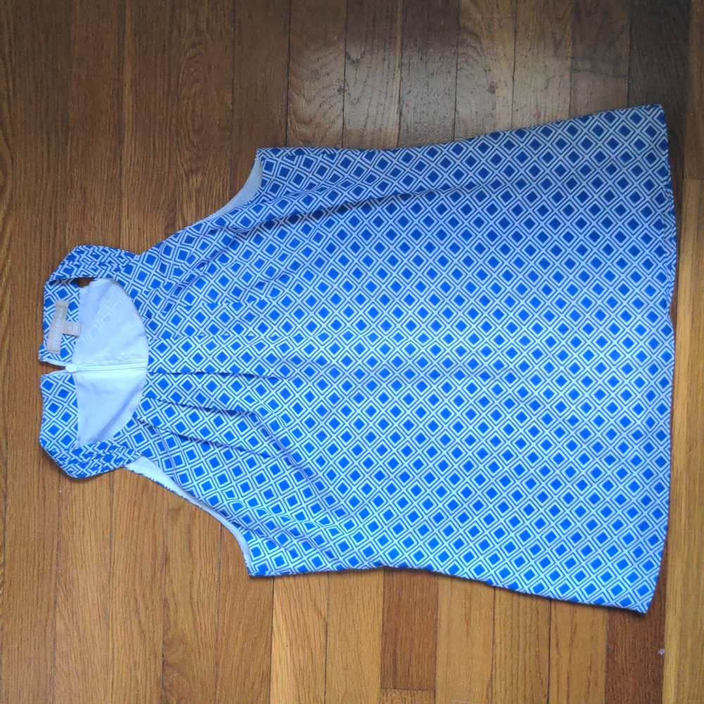 Blue and white Banana Republic top